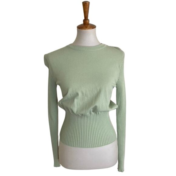 Meena Mint Green Sweater, Size Medium - Picture 2 of 6